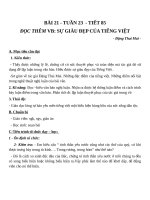 Giáo án Ngữ văn 7 bài 21: Sự giàu đẹp của Tiếng Việt