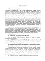 Hoàn thiện hệ thống báo cáo tài chính của doanh nghiệp nhỏ và vừa ở việt nam tt tiếng anh 