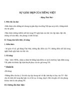 Giáo án Ngữ văn 7 bài 21: Sự giàu đẹp của Tiếng Việt