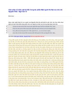 Cảm nhận về nhân vật bà hiền trong tác phẩm một người hà nội của nhà văn nguyễn khải