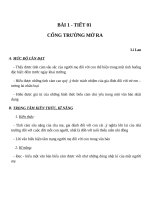 Giáo án Ngữ văn 7 bài 1: Cổng trường mở ra