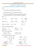 de cuong on tap hoc ki 2 mon toan lop 5