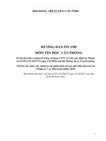 Tài liệu ôn thi công chức thuế, kho bạc nhà nước môn tin học có đáp án 2019