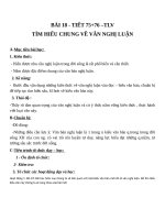 Giáo án Ngữ văn 7 bài 18: Tìm hiểu chung về văn nghị luận