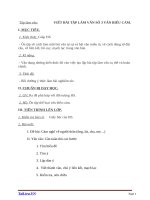 Giáo án Ngữ văn 7 bài 12: Viết bài tập làm văn số 3  Văn biểu cảm