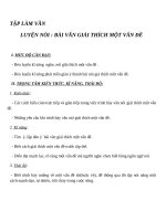 Giáo án Ngữ văn 7 bài 26: Cách làm bài văn lập luận giải thích