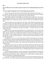 Đề cương thảo luận lớp Cảm tình đảng mới 2022