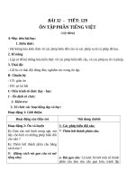 Giáo án Ngữ văn 7 bài 32: Ôn tập Tiếng Việt