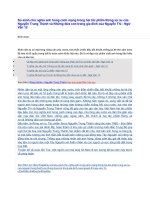 So sánh chủ nghĩa anh hùng cách mạng trong hai tác phẩm rừng xà nu của nguyễn trung thành và những đứa con trong gia đình của nguyễn thi