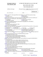 đề thi thử THPTQG 2019 môn địa lí lần 2 liên trường THPT – nghệ an