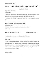 Giáo án Ngữ văn 7 bài 23: Đức tính giản dị của Bác Hồ