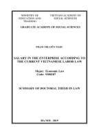 Tiền lương trong doanh nghiệp theo pháp luật lao động ở việt nam hiện nay tt  tiếng anh