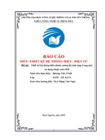 Thiết kế hệ thống điều chỉnh cường độ ánh sáng trong nhà sử dụng thuật toán PID