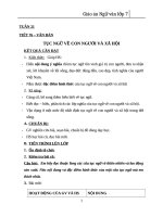 Giáo án Ngữ văn 7 bài 19: Tục ngữ về con người và xã hội