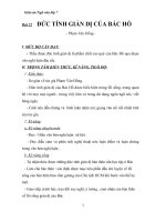 Giáo án Ngữ văn 7 bài 23: Đức tính giản dị của Bác Hồ