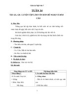 Giáo án Ngữ văn 7 bài 31: Luyện tập làm văn bản đề nghị và báo cáo