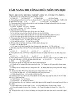 130 câu Đề thi công chức viên chức giáo viên môn tin hoc có đáp án chắc chắn đỗ 2019