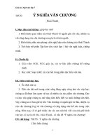 Giáo án Ngữ văn 7 bài 24: Ý nghĩa văn chương