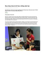 Đua nhau đưa trẻ đi học chống xâm hại