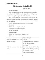 Giáo án Ngữ văn 7 bài 23: Đức tính giản dị của Bác Hồ