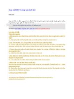 Soạn bài kiểm tra tổng hợp cuối năm