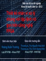 Báo cáo đề tài thiết kế nhân vi xử lý nhúng trên công nghệ FPGA