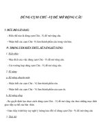 Giáo án Ngữ văn 7 bài 25: Dùng cụm chủ  vị để mở rộng câu