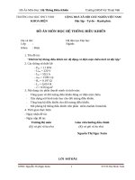 Thiết kế hệ thống điều khiển tốc độ động cơ điện một chiều kích từ độc lập