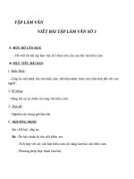 Giáo án Ngữ văn 7 bài 12: Viết bài tập làm văn số 3  Văn biểu cảm