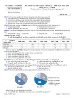 thi247 com   đề khảo sát kiến thức địa lý THPT lần 1 năm 2019 sở GDĐT vĩnh phúc 