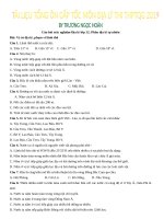 Tài liệu ôn thi cấp tốc THPTQG 2019 môn Địa lý (Trắc nghiệm theo từng bài có đáp án)