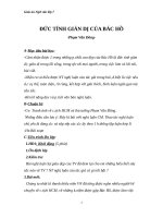 Giáo án Ngữ văn 7 bài 23: Đức tính giản dị của Bác Hồ