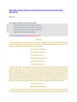 Cảm nhận về đoạn trích con sóng dưới lòng sâu cả trong mơ còn thức