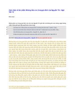 Cảm nhận về tác phẩm những đứa con trong gia đình của nguyễn thi