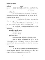 Giáo án Ngữ văn 7 bài 20: Tinh thần yêu nước của nhân dân ta