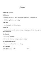 Giáo án Ngữ văn 7 bài 1: Từ ghép