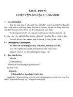 Giáo án Ngữ văn 7 bài 22: Luyện tập lập luận chứng minh