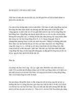 KHÁI QUÁT văn hóa VIỆT NAM 