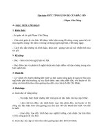 Giáo án Ngữ văn 7 bài 23: Đức tính giản dị của Bác Hồ