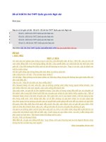 Đề số 6 đề thi thử THPT quốc gia môn ngữ văn