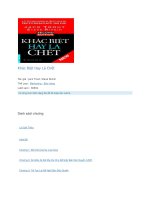 Khác biệt hay là chết