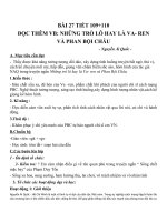 Giáo án Ngữ văn 7 bài 27: Những trò lố hay là Varen và Phan Bội Châu