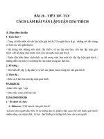 Giáo án Ngữ văn 7 bài 26: Cách làm bài văn lập luận giải thích