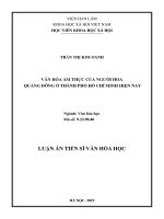 Văn hoá ẩm thực của người hoa quảng đông ở thành phố hồ chí minh hiện nay tt