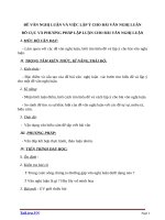 Giáo án Ngữ văn 7 bài 19: Đề văn nghị luận và việc lập ý cho bài văn nghị luận