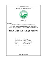 Đánh giá công tác cấp giấy chứng nhận quyền sử dụng đất trên địa bàn xã thân thuộc   huyện tân uyên   tỉnh lai châu giai đoạn 2015   2017 