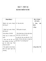 Giáo án Ngữ văn 7 bài 7: Đề văn biểu cảm và cách làm bài văn biểu cảm