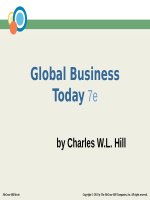 Global business 7e by charles hill chapter 001 