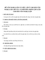 Giáo án Ngữ văn 7 bài 19: Đề văn nghị luận và việc lập ý cho bài văn nghị luận