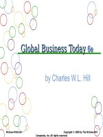 Global business today 6e by charles hill chapter001 